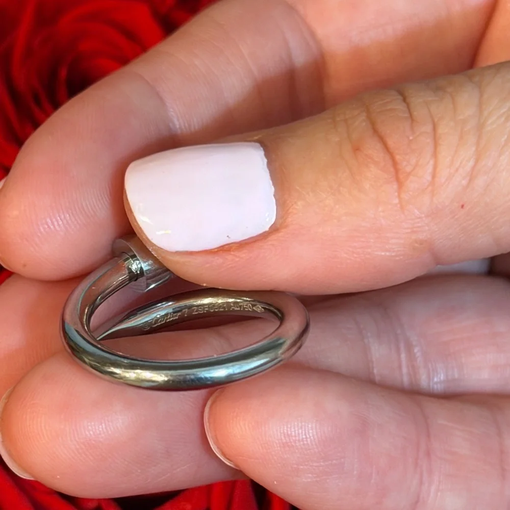 Screw Ring Silver with stamp